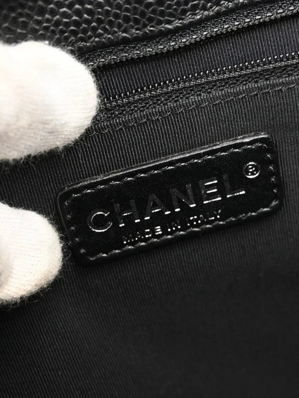 Chanel Black Calfskin Grand Shopping Tote GST Chain Handbag RQ04757
